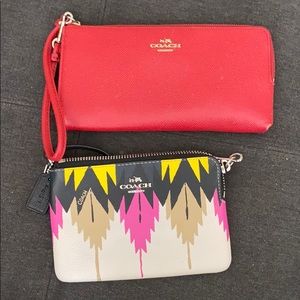 Coach wallets/wristlets